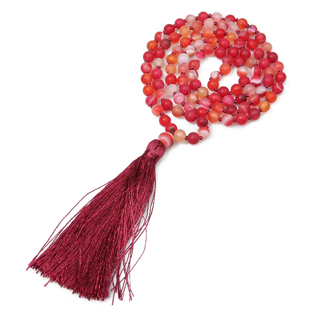 Matte Red Onyx 108, 6mm