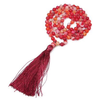 Matte Red Onyx 108, 6mm