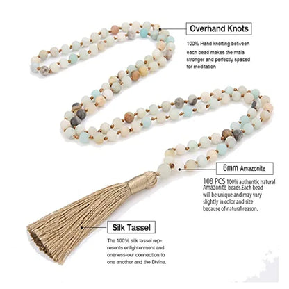 Matte Amazonite 108, 6mm