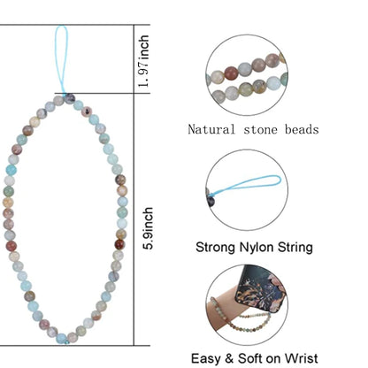 WristMala gemstone phone strand