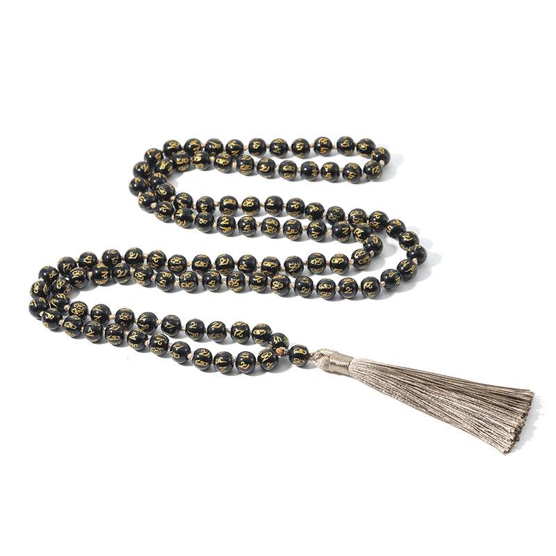 The Great Mantra, Obsidian 108, 6mm.