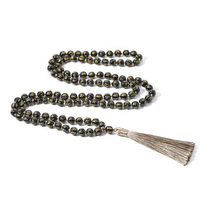 The Great Mantra, Obsidian 108, 6mm.