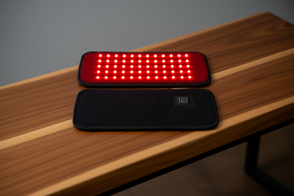 GlowPad single unit - both sides on wood bench